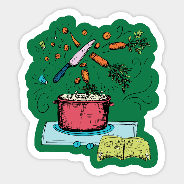 Lets Cook Sticker by SWON Design